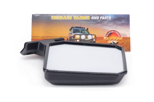 Mirror Assy Exterior L/H Black Fit For Landcruiser BJ70, Landcruiser BJ73, Landcruiser BJ74 & Landcruiser BJ75 - Terrain Tamer 87940-90K00TT