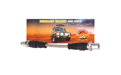 Braided Brake Hose Front R/H or L/H Fit For Landcruiser FZJ70, Landcruiser HZJ70, Landcruiser HZJ73 & Landcruiser HZJ75 - Terrain Tamer 96940-39855BTT