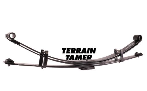 Leaf Spring Rear Parabolic Raised 50MM 0-400KG Fit For Landcruiser BJ43, Landcruiser FJ45 & Landcruiser HJ45 - Terrain Tamer TLC003P