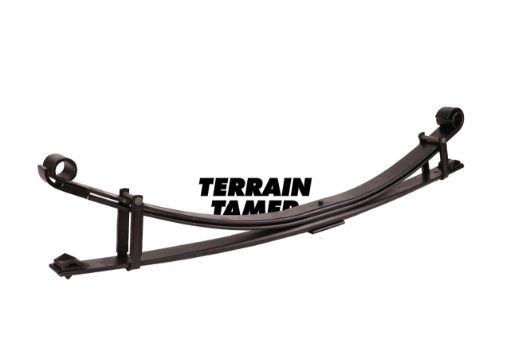 Leaf Spring Rear Parabolic Raised 50MM Up to 300KG Fit For Landcruiser VDJ76, Landcruiser GDJ76, Landcruiser HZJ76 & Landcruiser HZJ77 - Terrain Tamer TLC034P