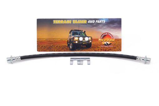 L/H Rear Brake Hose Chassis to Diff Housing Suits Vsc Fit For Landcruiser GDJ76, Landcruiser GDJ78, Landcruiser GDJ79 & Landcruiser GRJ76 - Terrain Tamer 90947-02G97TT