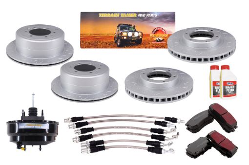 Tt Fortified Brake Upgrade Kit Non Abs 2 Bolt Master Cyl. Fit For Landcruiser HDJ80, Landcruiser HDJ81, Landcruiser HZJ80 & Landcruiser FZJ80 - Terrain Tamer TTFBK9