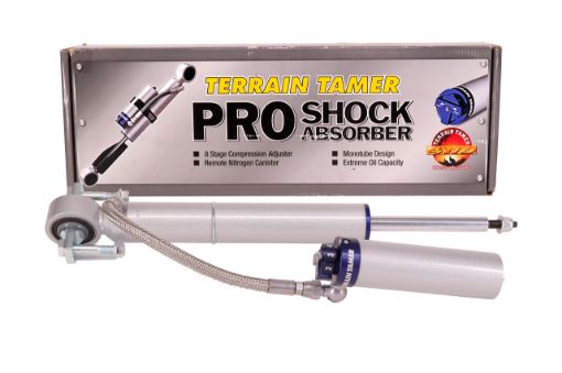 Shock Absorber Frt Pair Remote Res 8 Stage Adjust 50MM Lift Fit For Ranger Py/p703 - Terrain Tamer TPS0038