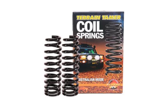 Coils Front Raised 40MM to 50KG Comfort Tapered Wire Fit For Mu-x UCS85, Tacoma 3RD Gen GRN305, Tacoma 3RD Gen GRN310 & Tacoma 3RD Gen GRN325 - Terrain Tamer TTCS-2302T