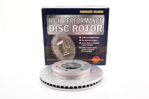 T/t Dimpled & Slotted Rotor Front Fit For BT50 Up/ur - Terrain Tamer DR2132HP