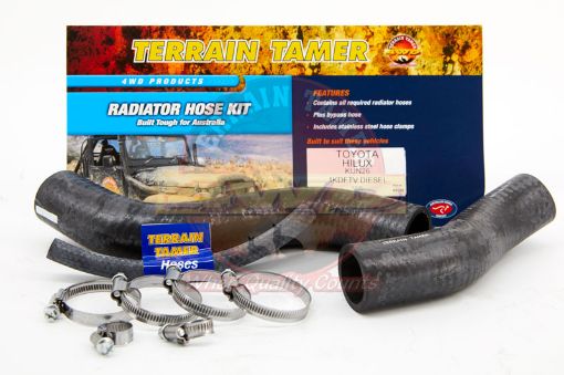 Radiator Hose Kit KUN25 KUN26 Fit For Hilux KUN25 & Hilux KUN26 - Terrain Tamer HK326