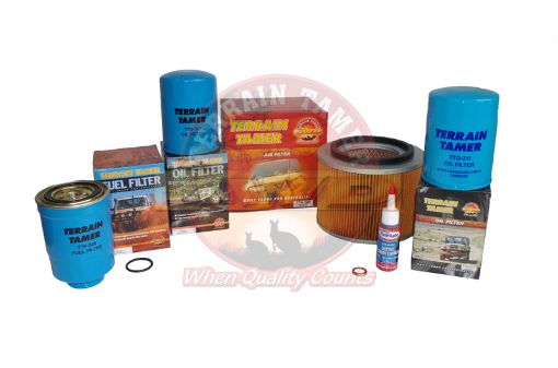 T/t Filter Kit TD42T Non Intercooled with Round Air Filter Fit For Patrol Gu - Terrain Tamer NFK3