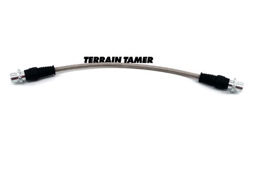 Braided Brake Hose Front Centre No.2 Suits Abs Fit For Landcruiser HZJ71, Landcruiser HZJ76, Landcruiser HZJ78 & Landcruiser HZJ79 - Terrain Tamer 90947-02G96BTT