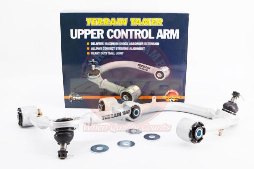 Tt Upper Control Arms L/h&r/h Pair with Giro Bush 2" Raised Fit For Landcruiser GRJ200, Landcruiser URJ202, Landcruiser UZJ200 & Landcruiser VDJ200 - Terrain Tamer TTUCAS3