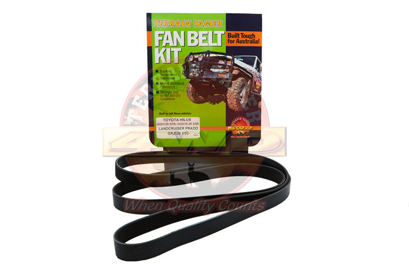 Fan Belt Kit Fit For Hilux GGN125, Prado GRJ120, Tacoma GRN225 & Tacoma GRN245