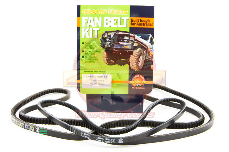 Fan Belt Kit Fan Power Steering & A/c Fit For Landcruiser FJ60