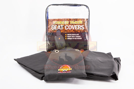 Seat Cover Set Front Drv&pass Bucket with S/i Airbag Grey Fit For Landcruiser HZJ78, Landcruiser HZJ79, Landcruiser VDJ76 & Landcruiser VDJ78
