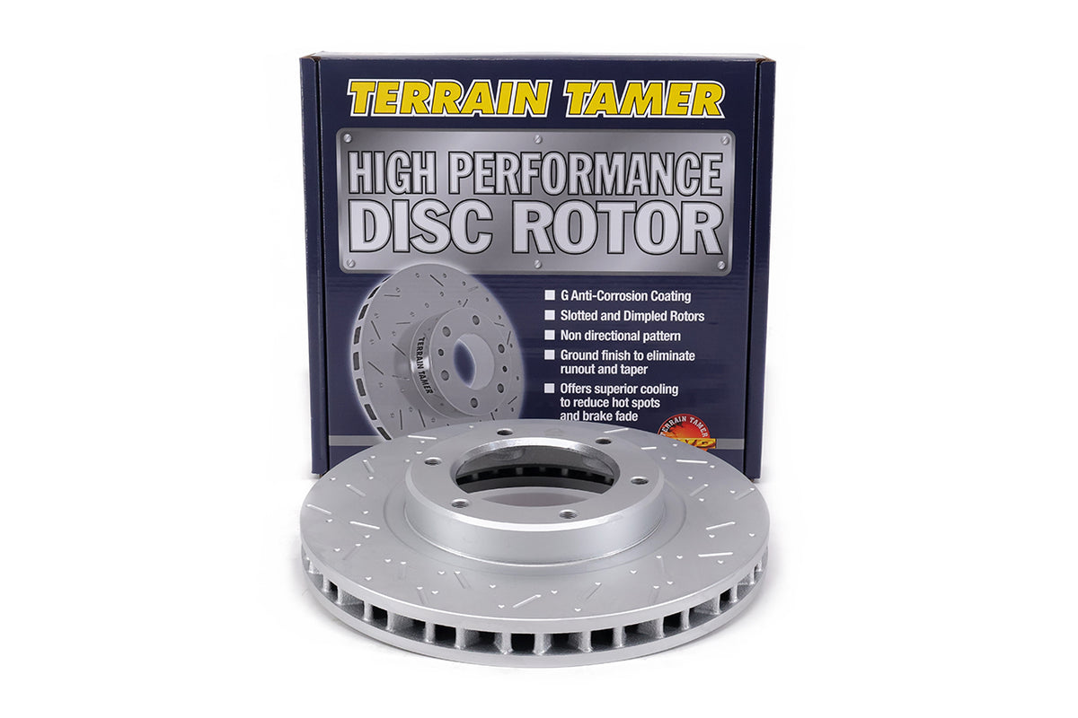 T/t Dimpled & Slotted Rotor Front Fit For Landcruiser HDJ80, Landcruiser HDJ81, Landcruiser HZJ80 & Landcruiser FZJ80