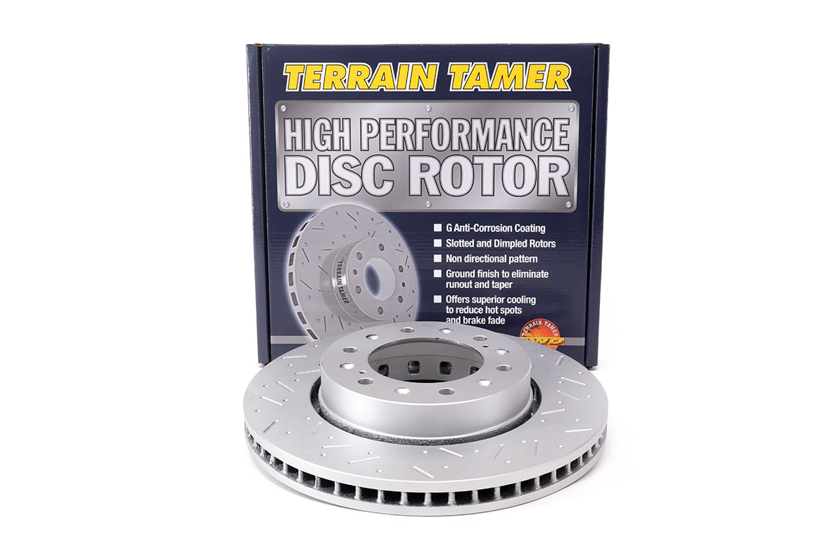 T/t Dimpled and Slotted Rotor Front 320MM Fit For BT50 TFS40 & D Max TFS40