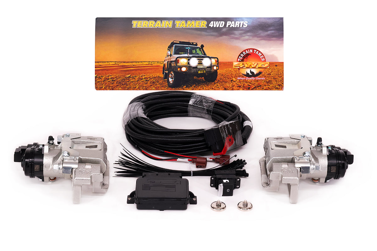 Terrain Tamer Electronic Secondary Park Brake Kit Fit For Landcruiser HZJ79, Landcruiser VDJ76, Landcruiser VDJ78 & Landcruiser VDJ79