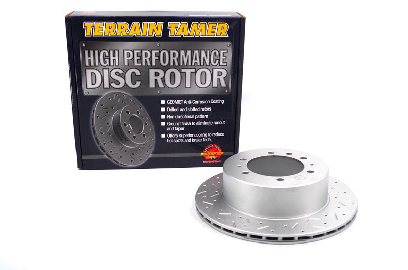T/t Dimpled & Slotted Rotor Rear Except 4.8l Efi Petrol Fit For Patrol Gq/gu