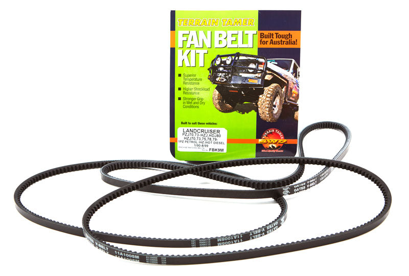 Fan Belt Kit Fan & A/c Fit For Landcruiser HZJ79, Landcruiser HZJ80, Landcruiser PZJ70 & Landcruiser PZJ73