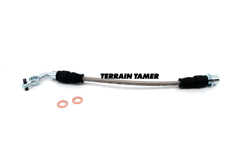 Braided Brake Hose Front R/H or L/H with and Without Abs Fit For Landcruiser GRJ78, Landcruiser GRJ79, Landcruiser HDJ78 & Landcruiser HDJ79
