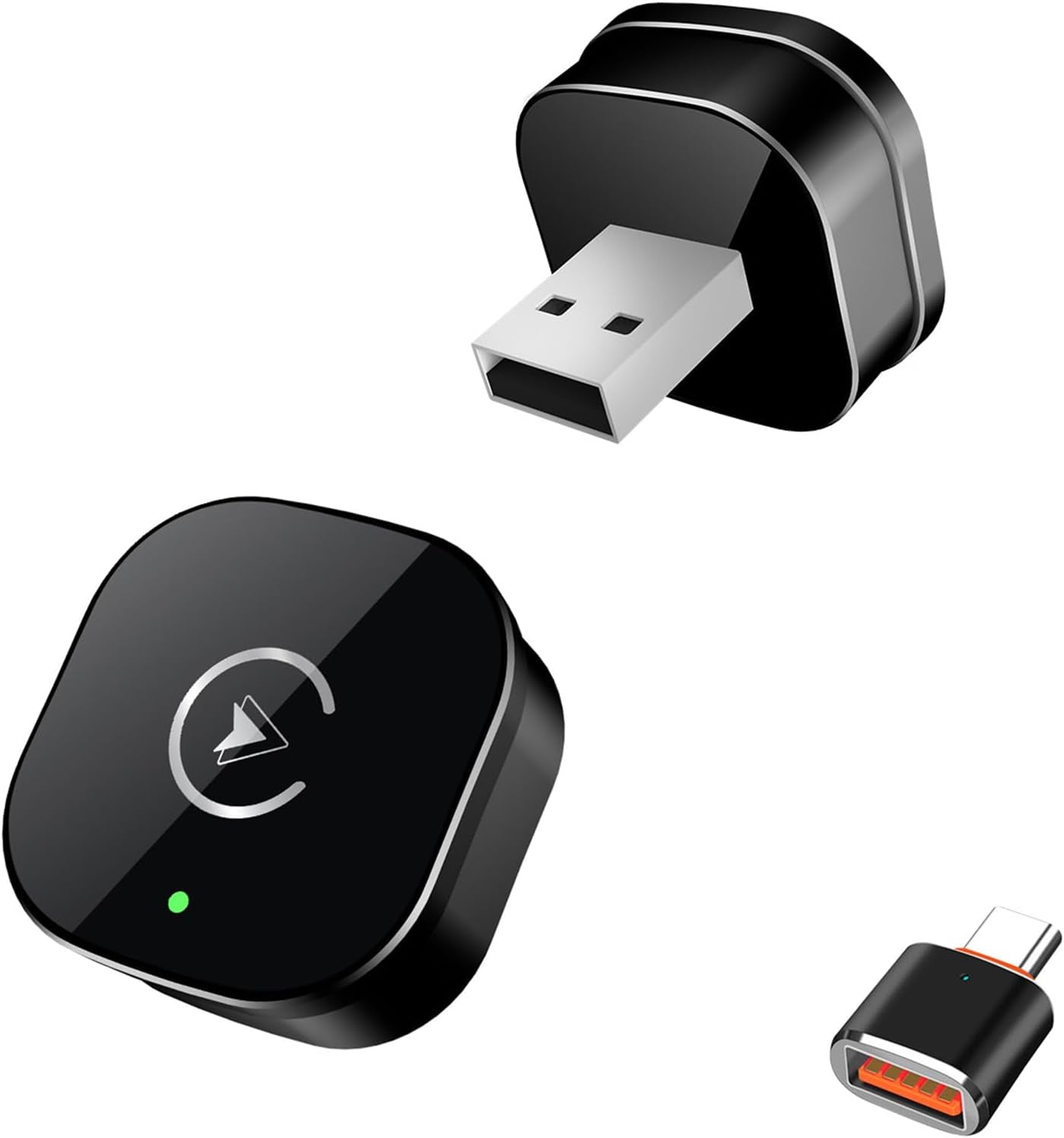 Wireless Carplay Adapter for Iphone, 2025 Upgrade Mini USB Design with Built-In Wired Apple Carplay Plug and Play, Converts Wired to Wireless, Stable Connection Carplay for Iphone 6+, Ios 10+