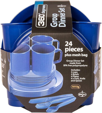 Group Dinner Set Blue