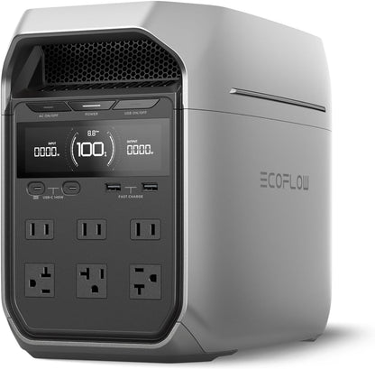 EcoFlow Delta 3 Plus Power Station with 1800W AC output & Built in 1024Wh (85Ah@12V) Battery