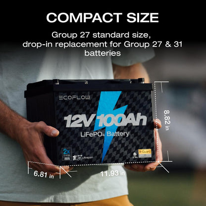 EcoFlow 12V 100Ah Lithium Battery