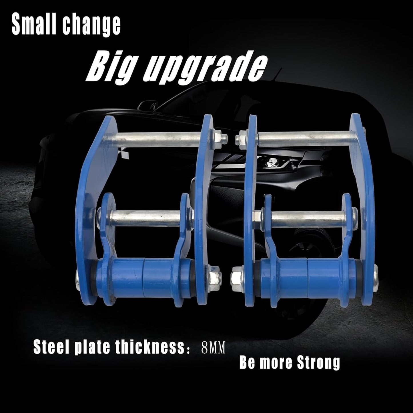 Rear Shackles - 2" Extended Soft-Ride (Additional 2" Lift to Vehicle)  Isuzu D-Max 2020 to current (4JJ3 engine)