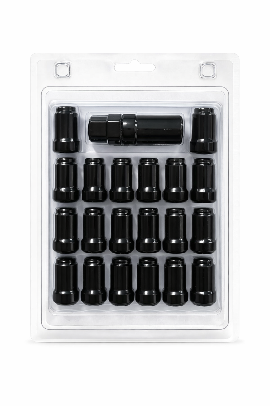$22.95 M14x1.5 Black Wheel Lock Nuts – Anti-Theft Security Set (Key Included)