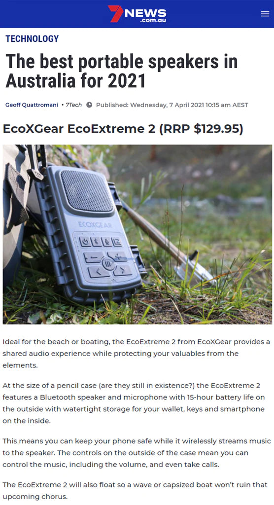 ECOXGEAR EcoExtreme 2 (Grey, Orange, Blue)