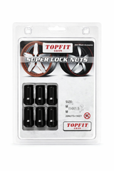 $22.95 M14x1.5 Black Wheel Lock Nuts – Anti-Theft Security Set (Key Included)