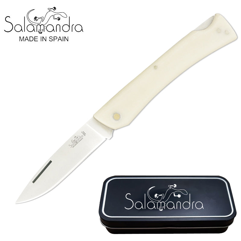 Salamandra White Micarta Pocket Knife 175mm