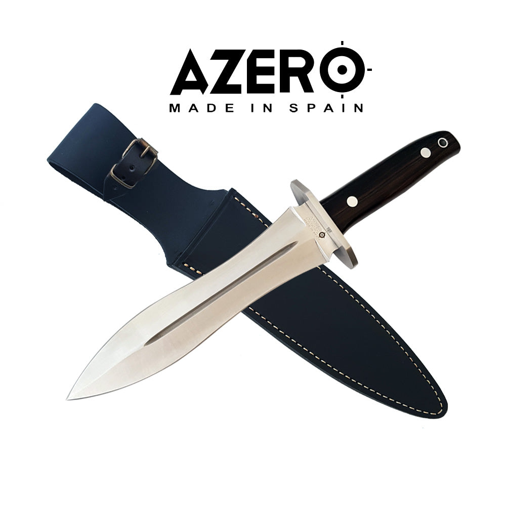 Azero Ebony Wood Hunting Knife 340mm DE