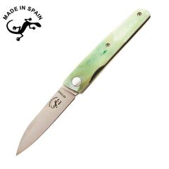 Salamandra Artemis Green Camel Bone N690 Pocket Knife