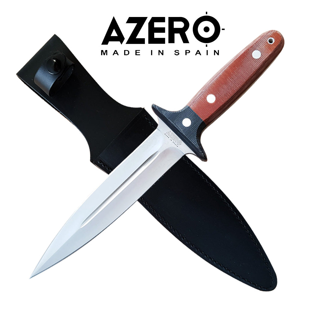 Azero Dark Micarta Pig Sticker Hunting Knife DE