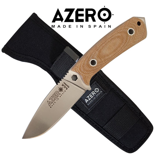 Azero Micarta Canvas Hunting Knife 190mm