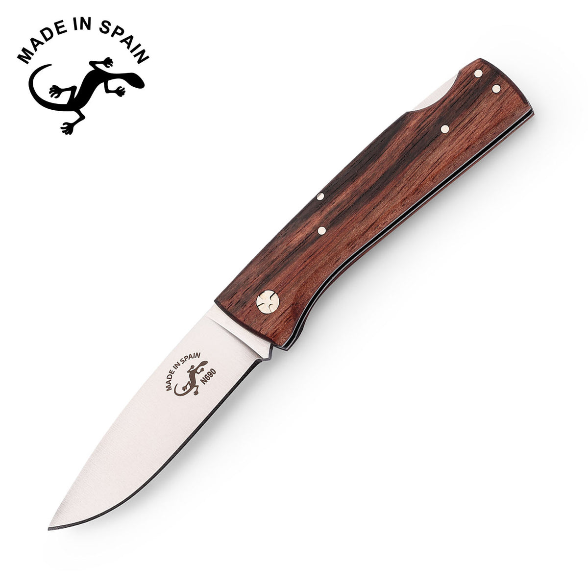 Salamandra Aura Ebony Wood N690 Pocket Knife