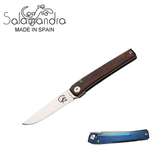 Salamandra Pistachio Wood Pocket Knife 160mm