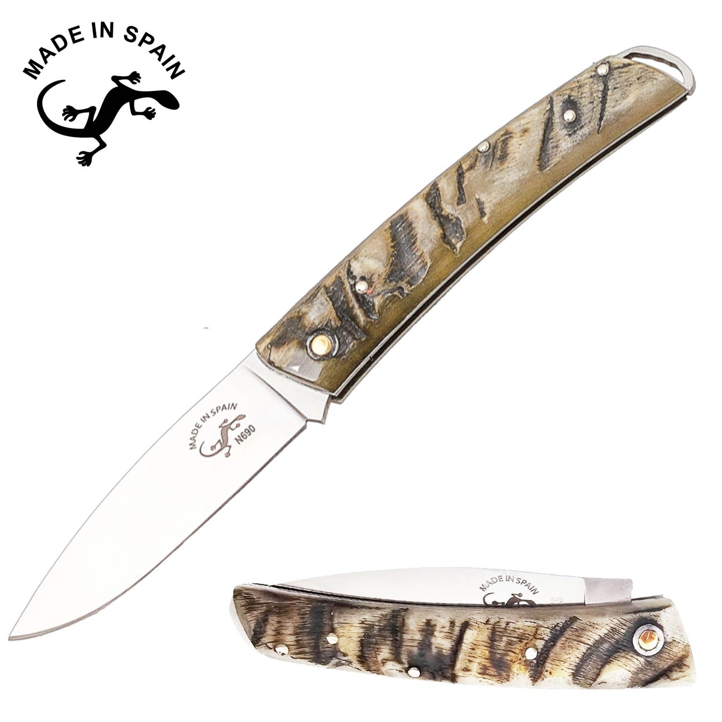 Salamandra Eris Ram Horn N690 Pocket Knife