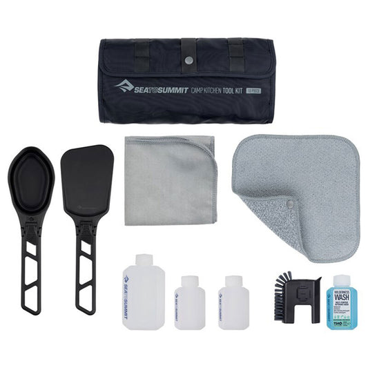 Camp Kitchen Tool Kit - [10 Piece] inc. Soap