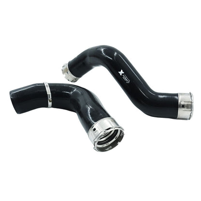 2 x Intercooler Hot & Cold Side Silicone Hose Fit For Nissan Navara D23 NP300 2.3L M9T Turbo