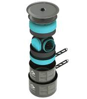 Sea to Summit Alpha Cookset 4.2 (2 Pot set for 4 People) - Blue