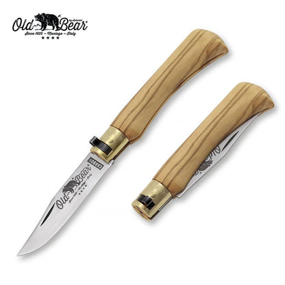 Old Bear Carbon Classical Olive Pocket Knife