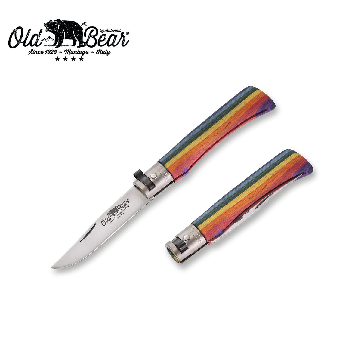 Old Bear Classical Rainbow Pocket Knife - S