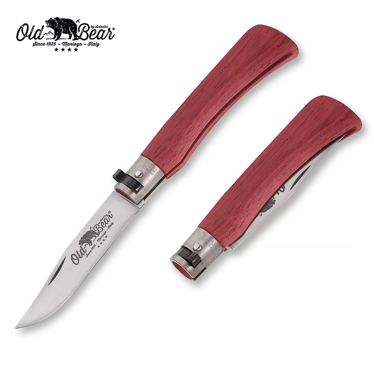 Old Bear Classical Red Pocket Knife -M