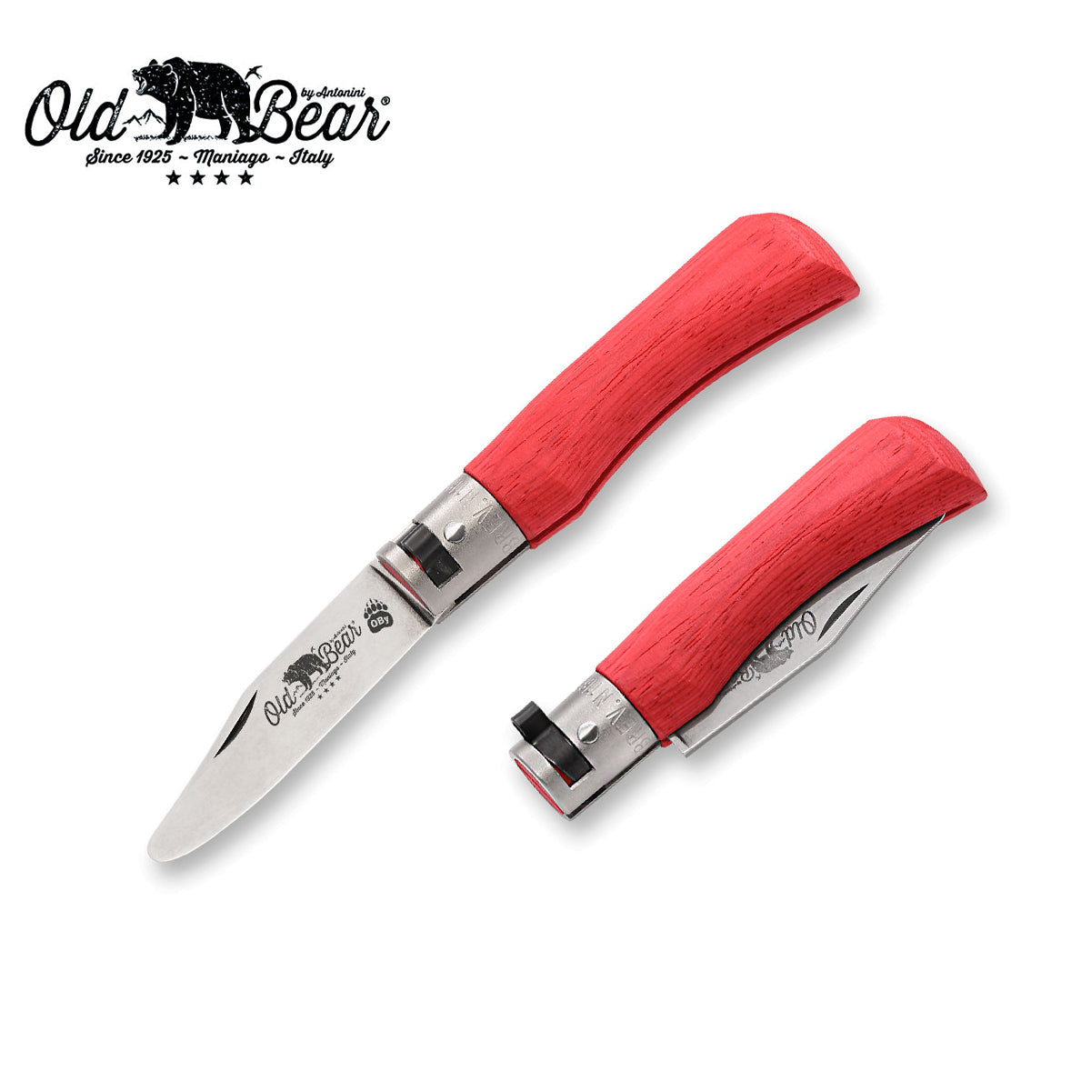 Old Bear Young Pocket Knife Red - S