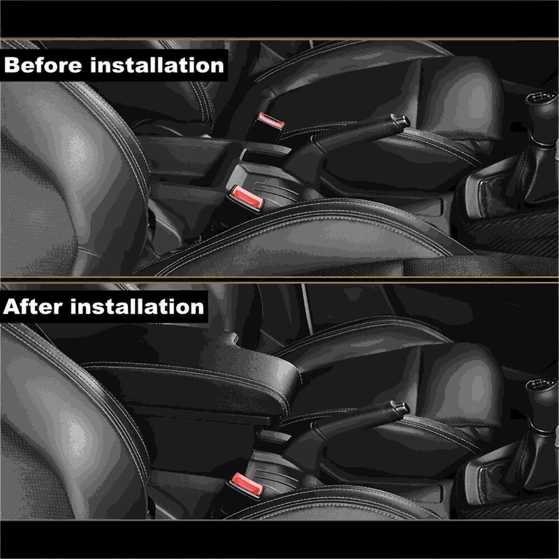 Black Armrest Box Fit For MG ZS 2017-2024 Central Consoles Box Arm Rest 3 USB Ports