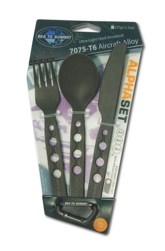 Sea to Summit - 3 piece AlphaSet - Lightweight Cutlery and Tightening Tool Set