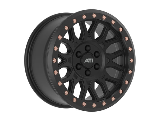 ATI - AT-01 17X8.5 HYBRID BEADLOCK WHEEL - BLACK (6X114.3)