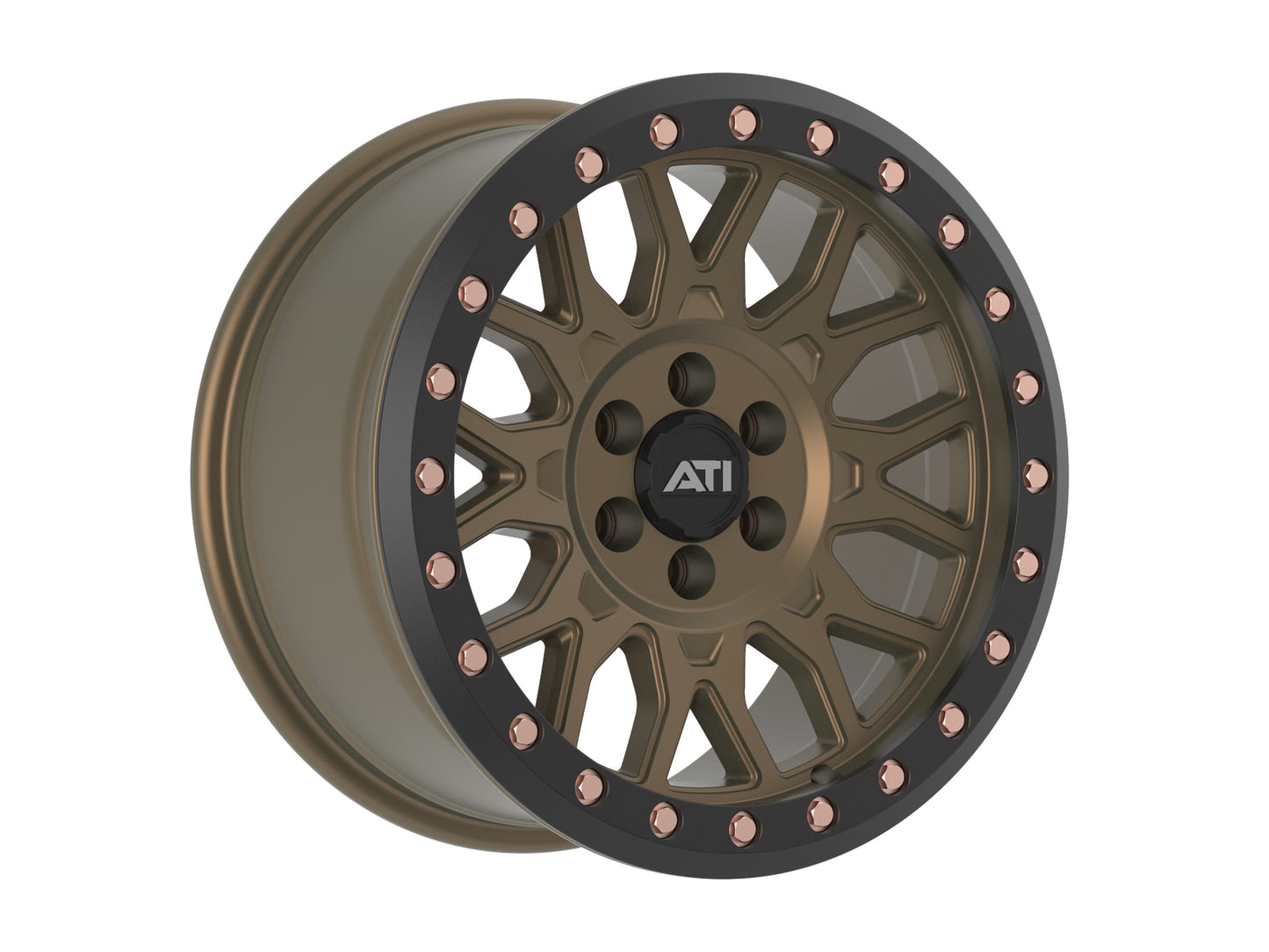AT-01 17X8.5 HYBRID BEADLOCK WHEEL - BRONZE (6X114.3)