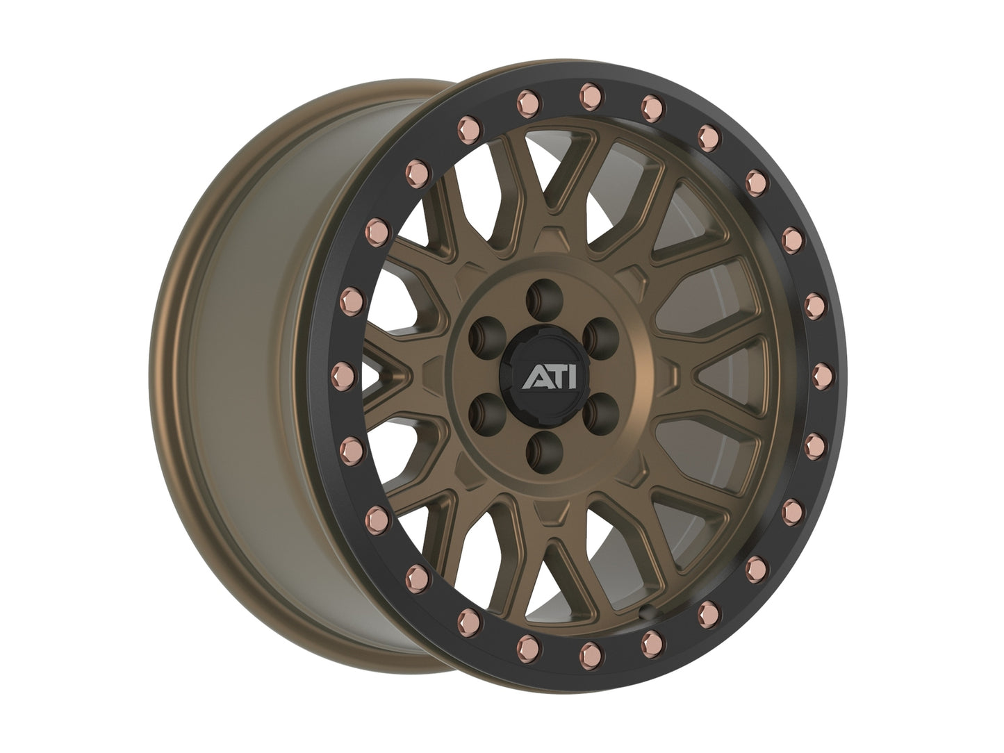AT-01 17X8.5 HYBRID BEADLOCK WHEEL - BRONZE (6X114.3)